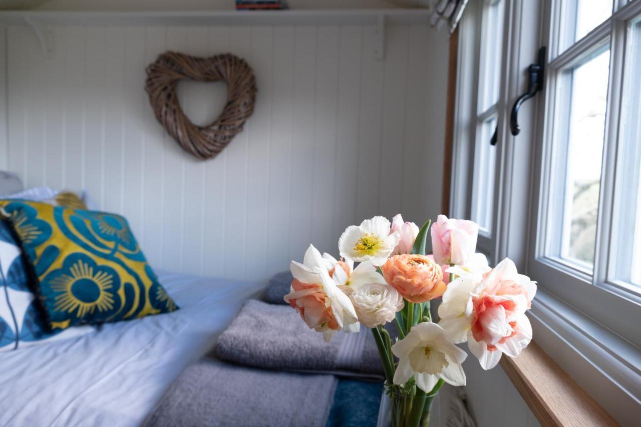 Luxury Shepherd'S Hut On Flower Farm With Outdoor Bath In Mid Cornwall Truro Kültér fotó